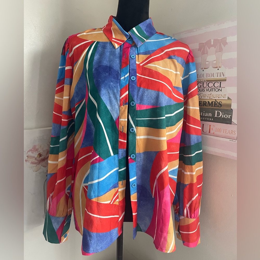 Colorblock Blouse